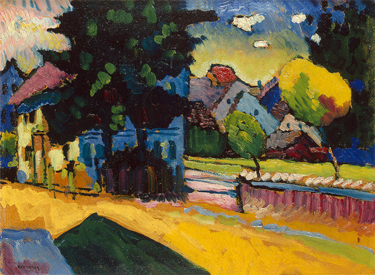 View Of Murnau 1908 Wassily Kandinsky Abstract Oil Painting